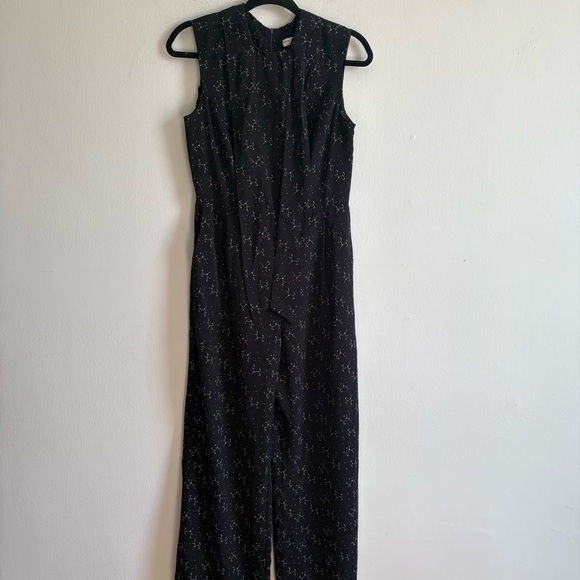 Birds Of North America Sz 8 Needletail Black Astrology Star Galaxy Jumpsuit - Picture 2 of 13